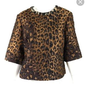 🚫 SOLD 🚫 Dries Van Noten Leopard Print Top